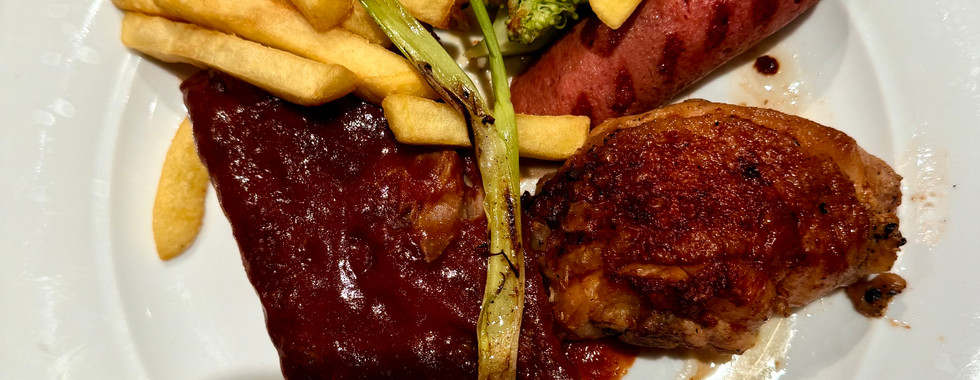 BBQ meat platter at Summer Palace