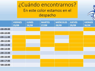Horario de disponibilidad