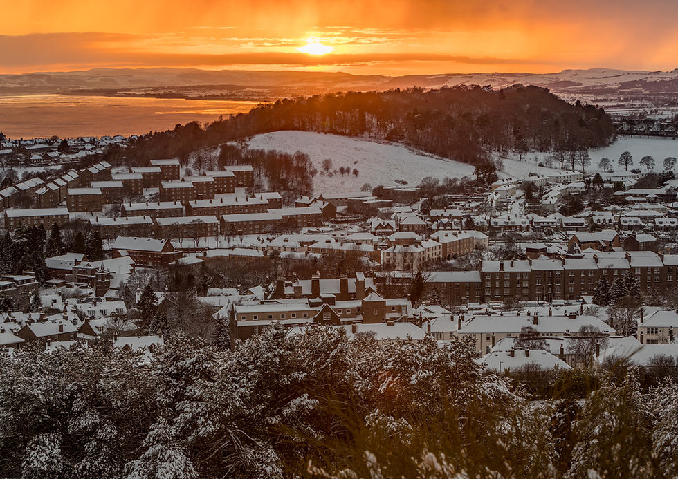 Balgay Hill Lochee Snow Winter Dundee Scotland A4 A3 A2 A1 Print Canvas Wall Art Poster Photo Photograph Gift Unique