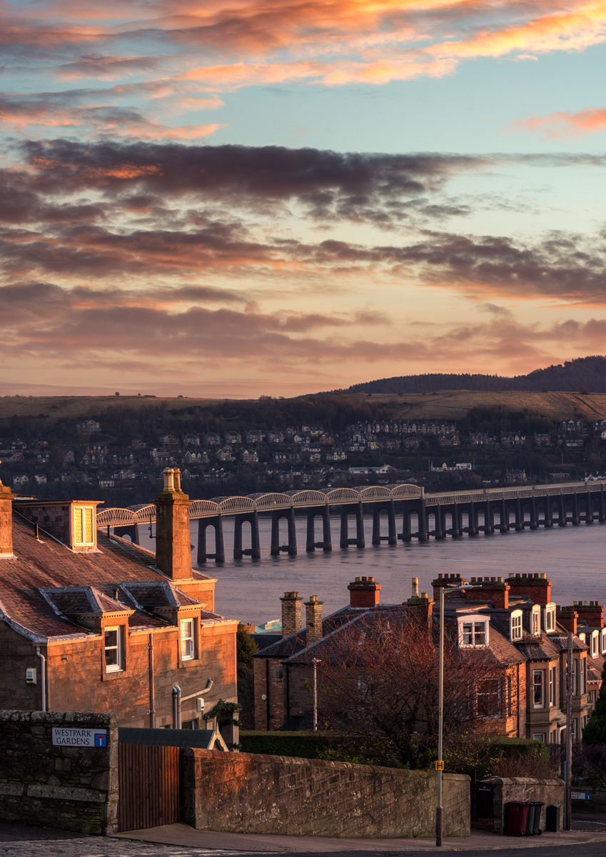 West Park Road Tay Rail Bridge Dundee Scotland A4 A3 A2 A1 Print Canvas Wall Art Poster Photo Photograph Gift Unique