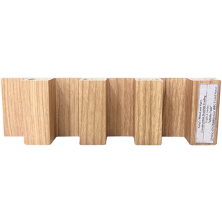 Afzella Teak WPC Fluted Panel for Indoor Wall and Ceiling