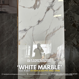 White Marble - UV High Gloss PVC Wall Panel UV Board