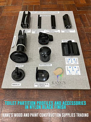 Nylon Black Toilet Partition Accessories