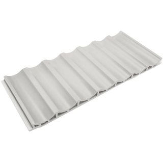 Plain White Paintable WPC Wave Panel Concave Curve Out for Indoor Wall