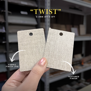 Twist HPL High Pressure Laminate in Fabric Finish and Textured Finish