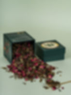 close-up of seven premium herbs ingredients in seven sips herbal tea blend