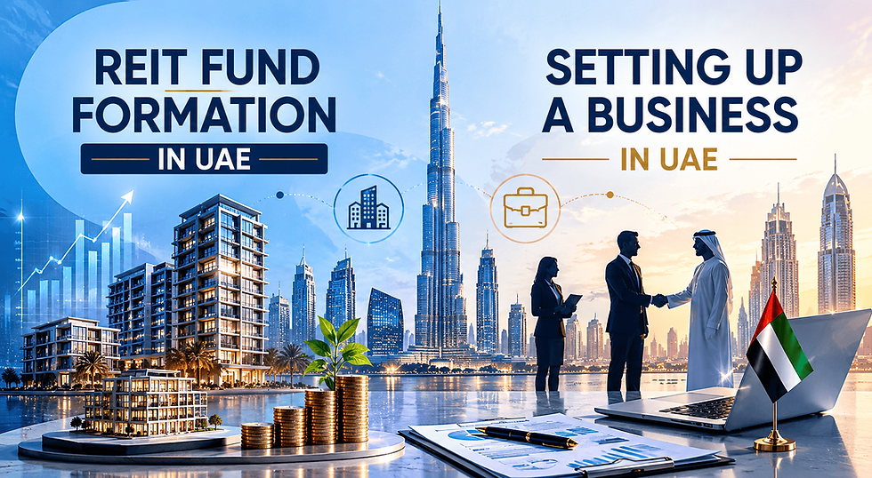 reit fund formation in uae, setting up a business in uae