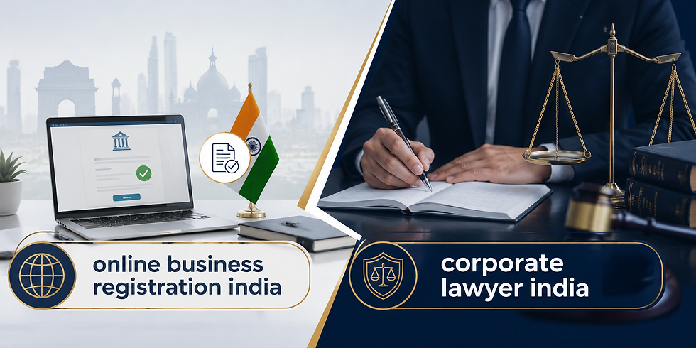 corporate lawyer india, online business registration india