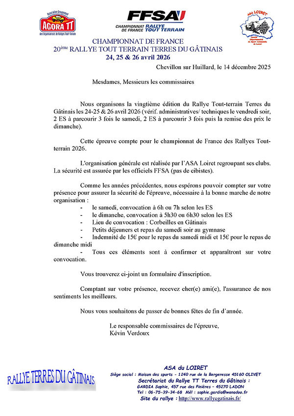 20e Rallye TT Gatinais Recherche commissaires.jpg