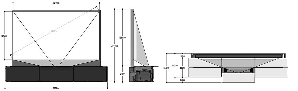 cinesation masterpiece 110 entertainment lowboard
