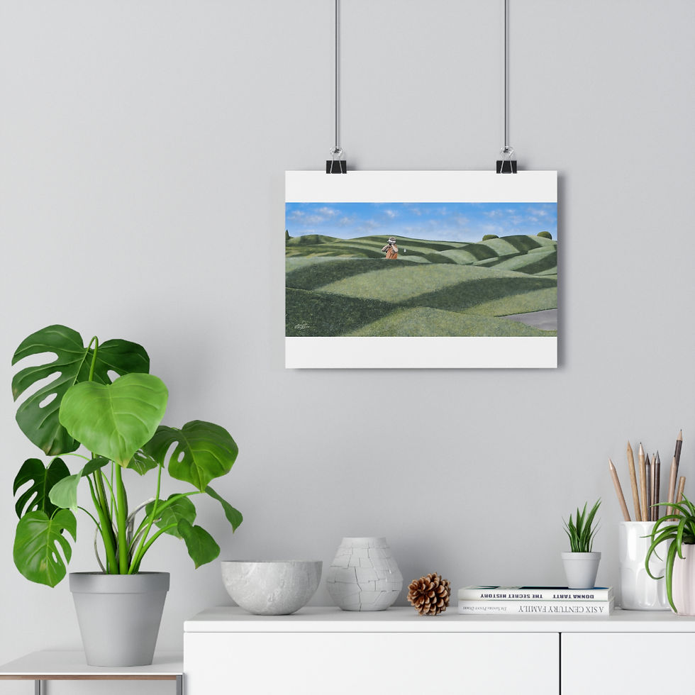 Thumbnail: Golf Line Dance Giclee Art Print