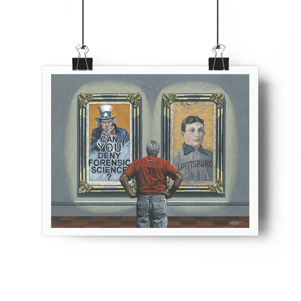 Thumbnail: Honus Wagner "Can You Deny Forensic Science?" Giclee Art Print