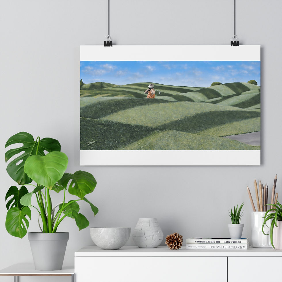 Thumbnail: Golf Line Dance Giclee Art Print