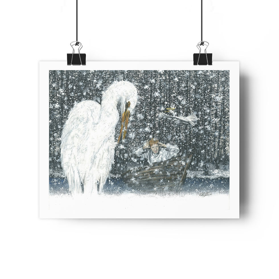 Thumbnail: Heron Giclee Art Print