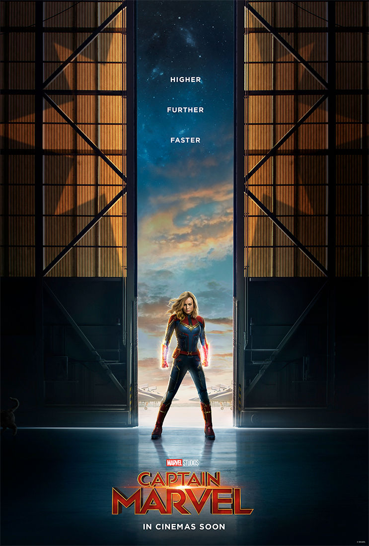 Teaser pôster de Capitã Marvel (2019) | Divulgação (Disney)