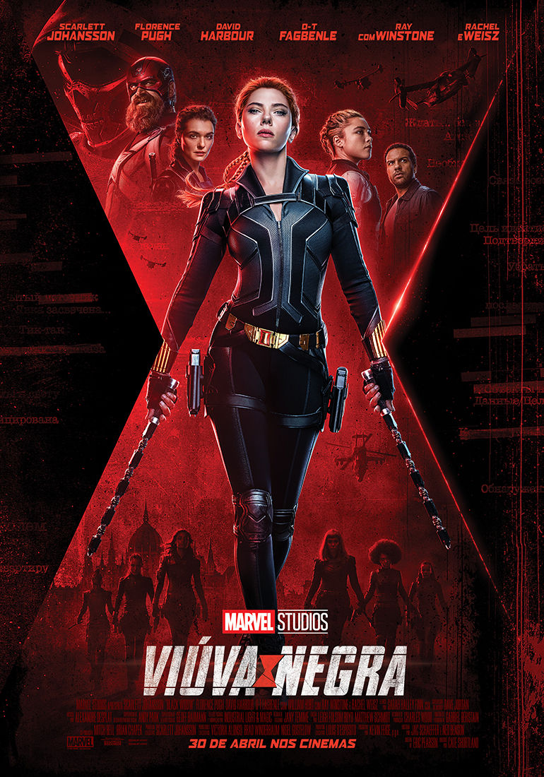 Pôster do filme Viúva Negra (2020), divulgado antes do agravamento da crise global do Coronavírus | Divulgação (Marvel / Disney)