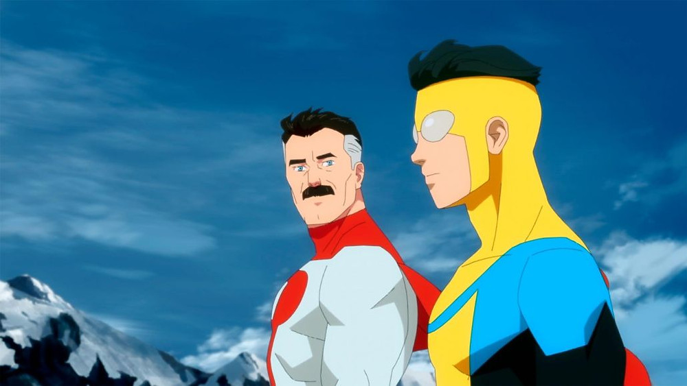 Cena da série animada Invencível (Invincible, 2021-), produção original da Amazon baseada na HQ homônima de Robert Kirkman | Foto: Divulgação