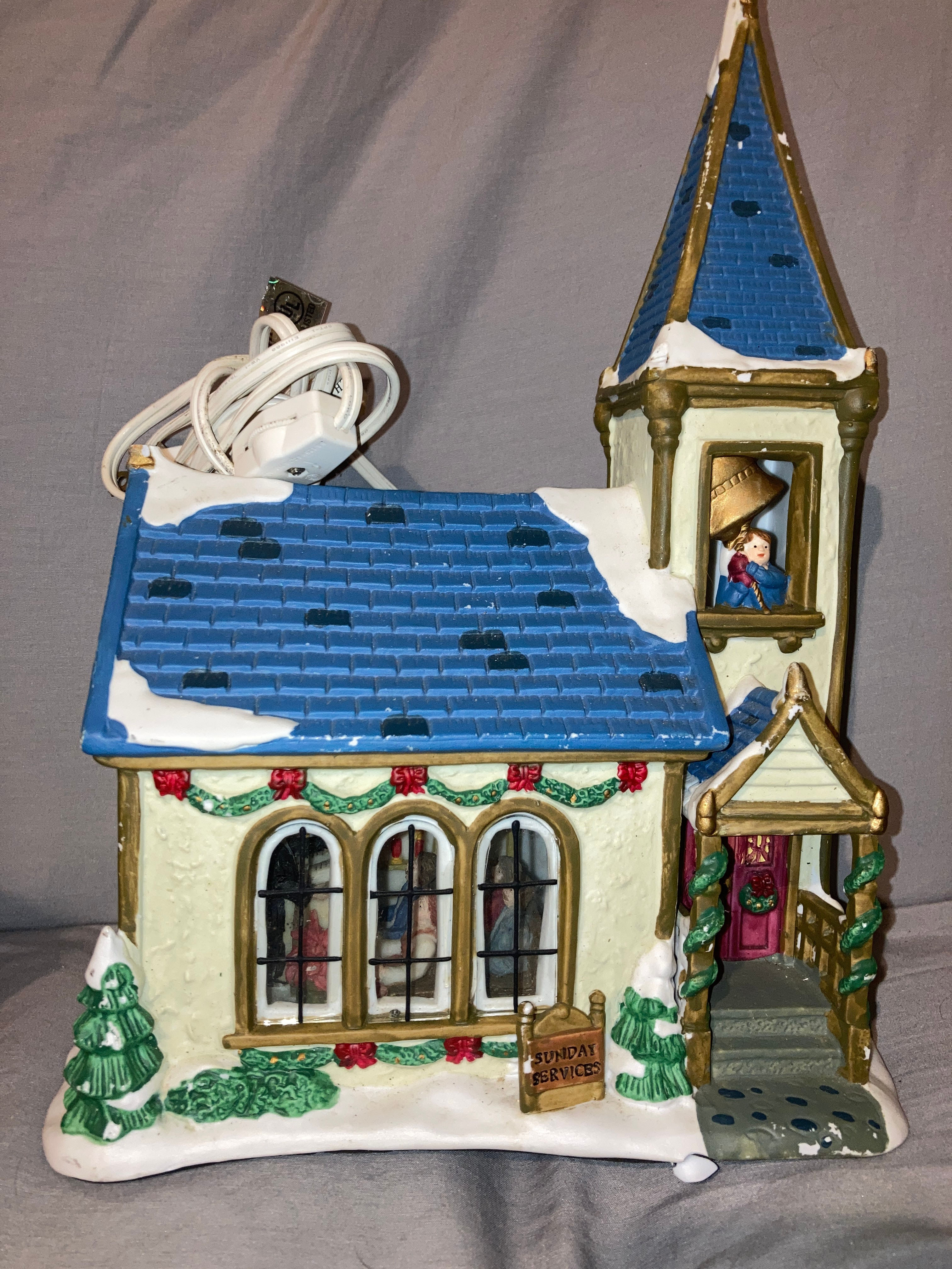 Light-Up Porcelain Church
