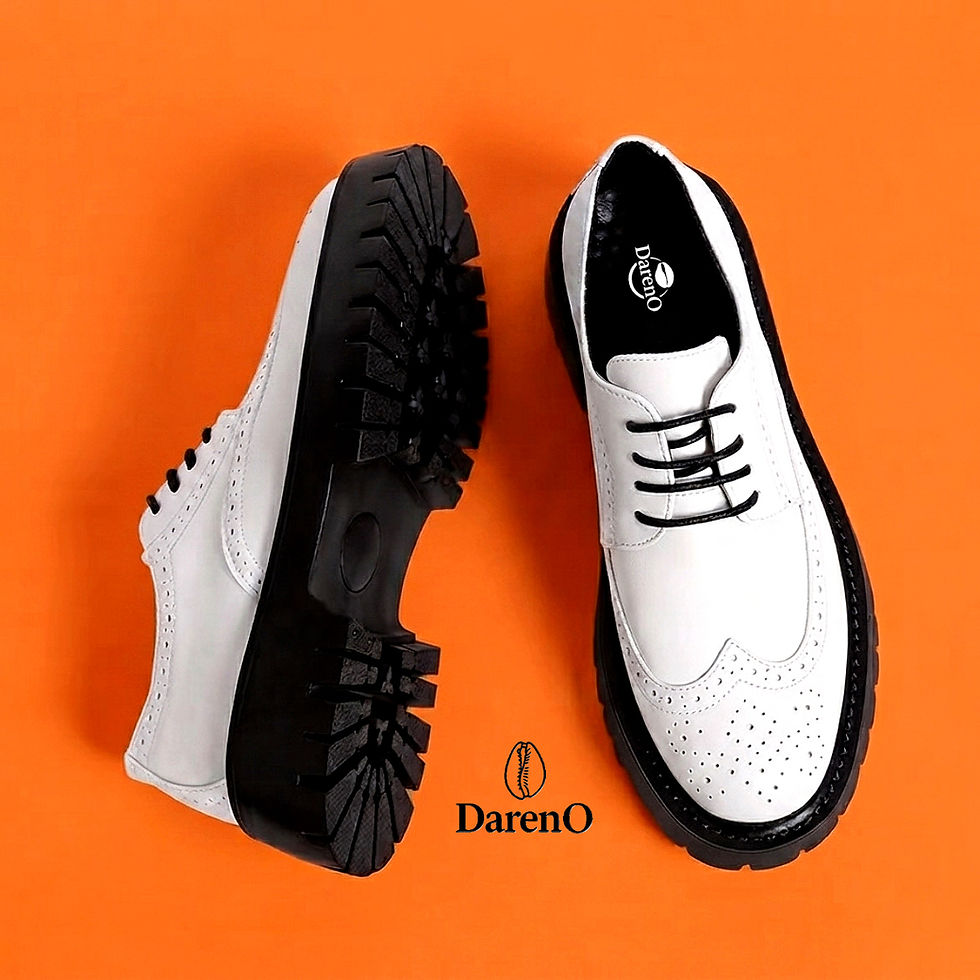 Derby DarenO blanc noir