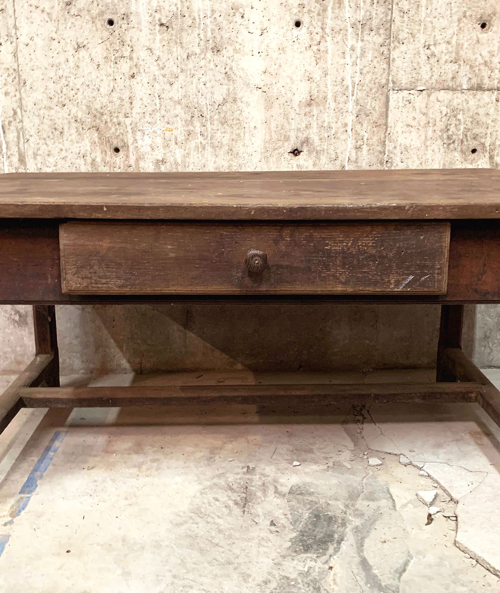 Thumbnail: Dark Ashwood Work Table With H Stretcher