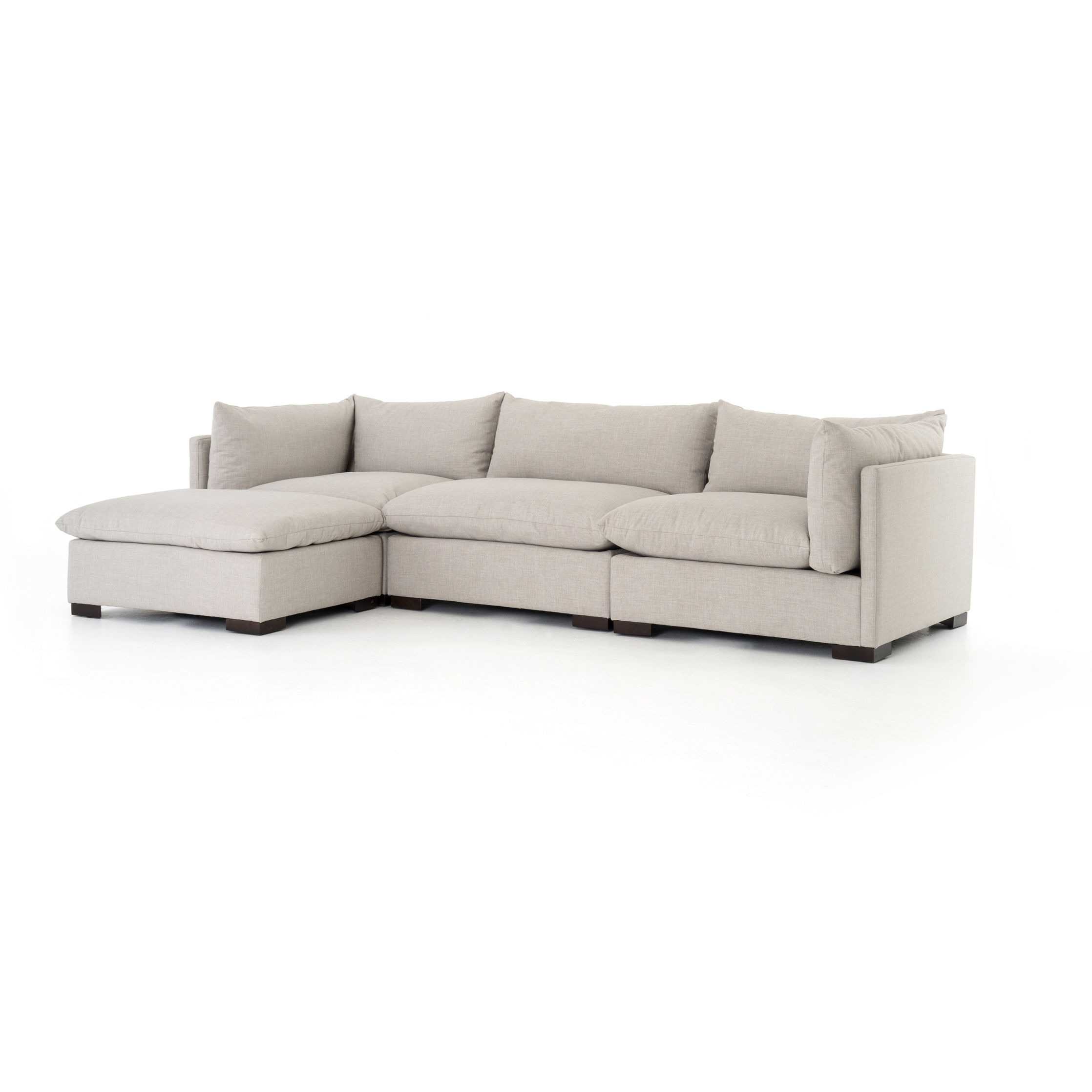 Wyatt 3-Pc Sectional W/ Ottoman-Bm