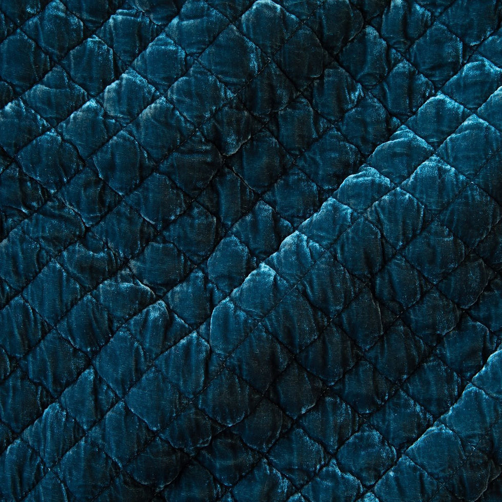 Thumbnail: Silk Velvet Quilted Sham