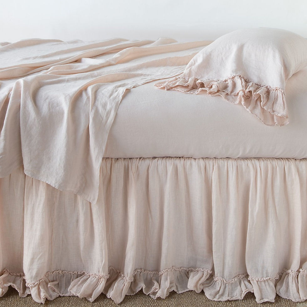 Thumbnail: Linen Whisper Bed Skirt