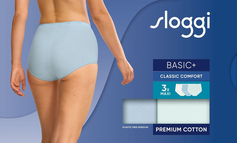 תמונה ממוזערת: Sloggi Basic+ Maxi C3P - שלישיית תחתונים כותנה סלוגי מקסי