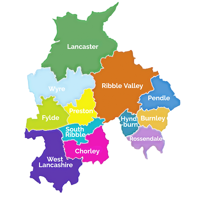 Lancashire 12 Districts