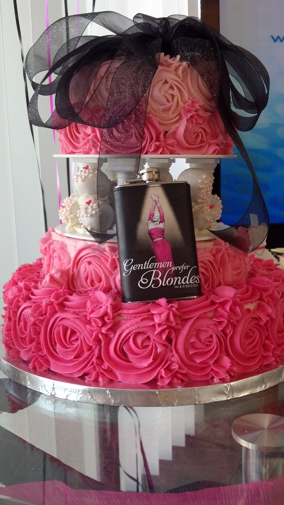 Red Velvet Bridal Shower Cake