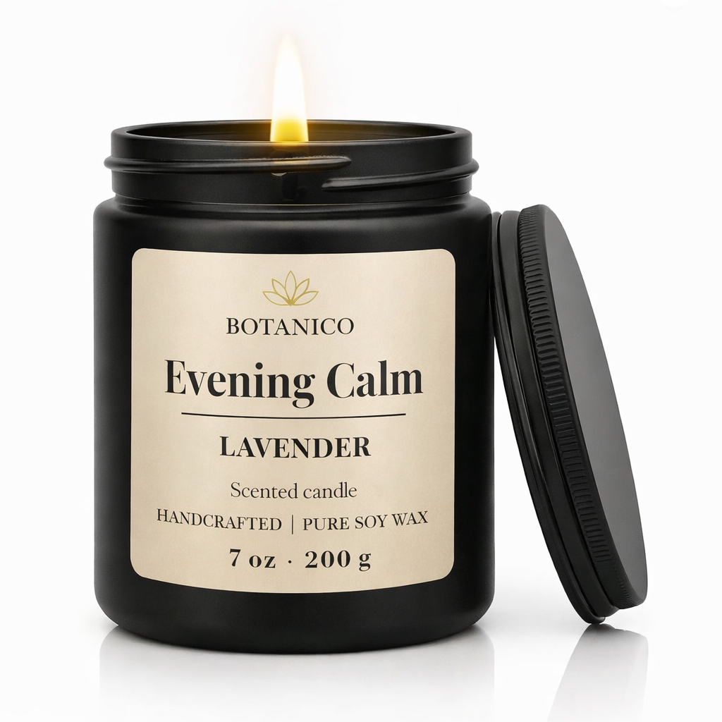 Botanico Evening Calm Lavender Scented Soy Wax Candle - 200g