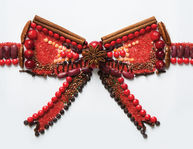 Bow made of food ingredients 