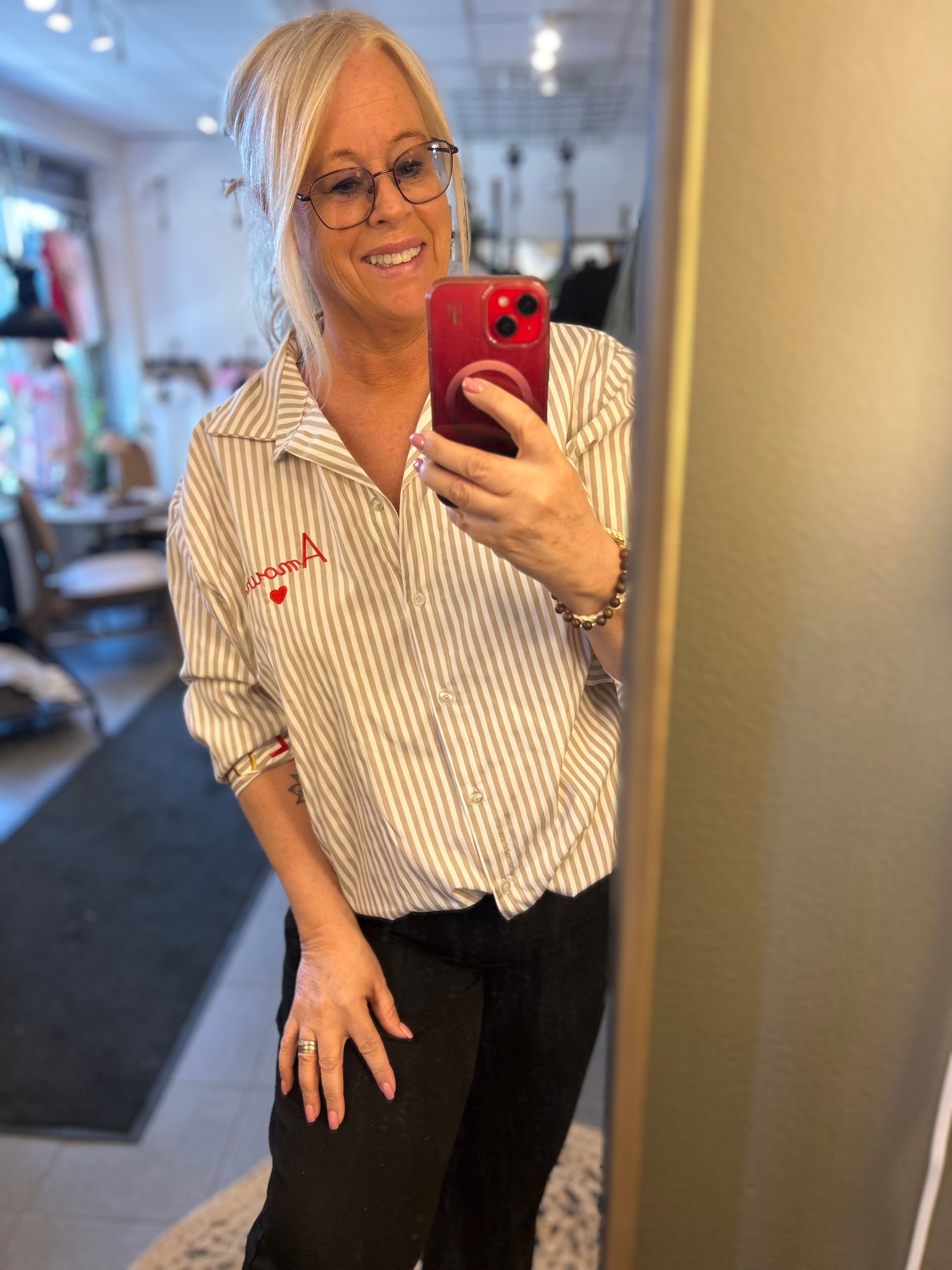 Marta Du Chateau Skjorta Brith beige