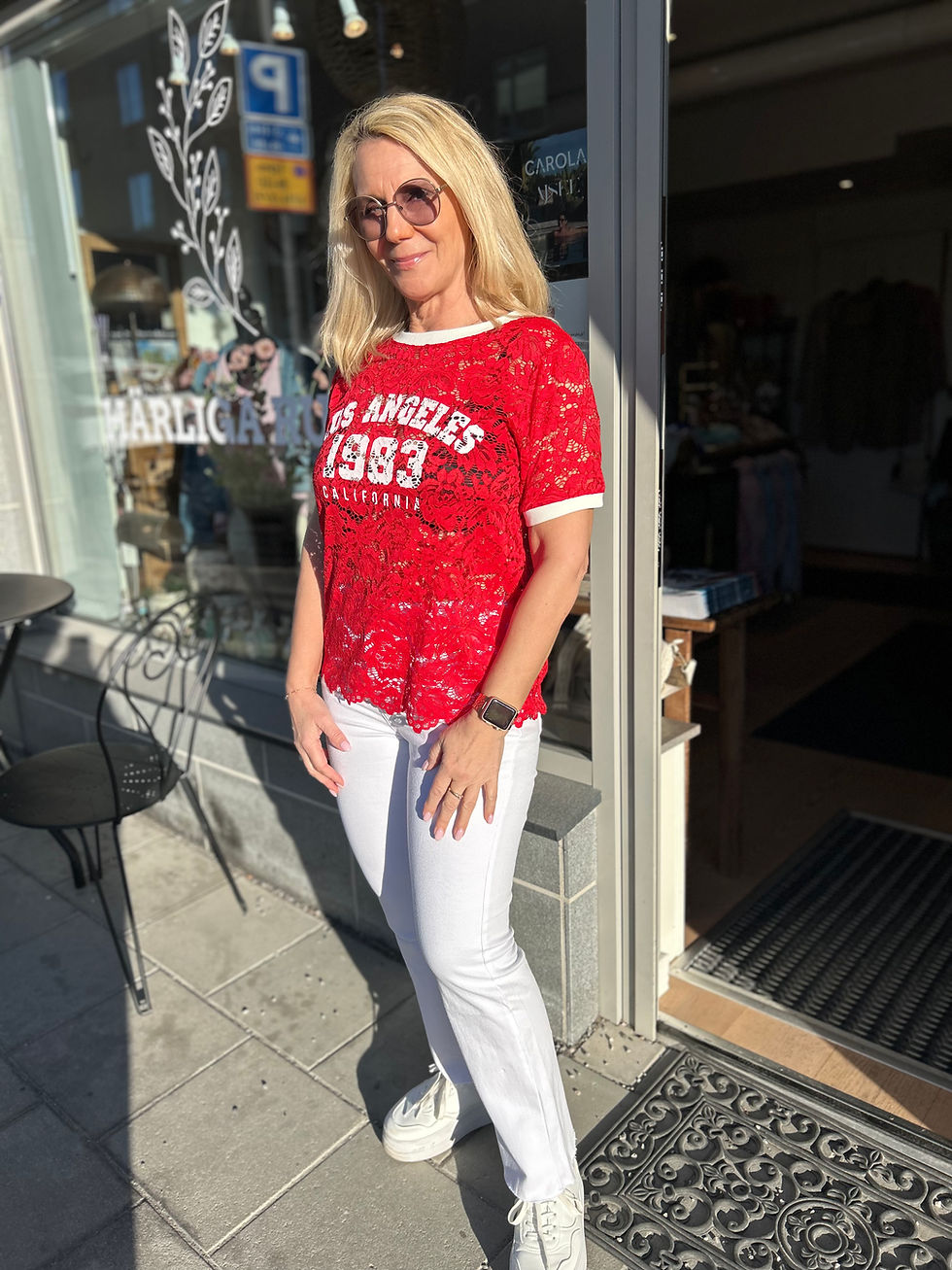 Miniatyrbild: Love Forever Sporty Spetstopp röd 