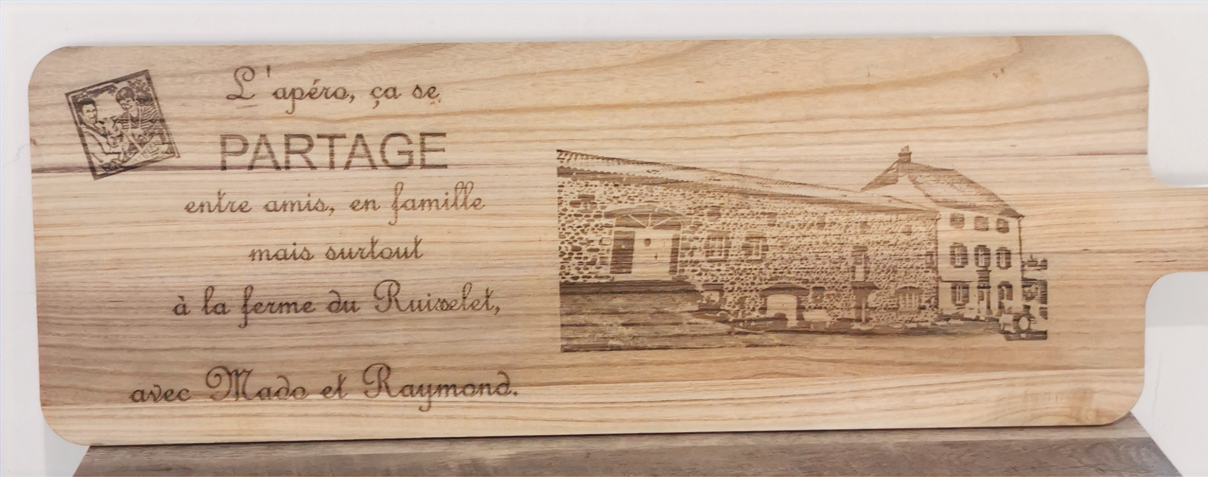 Planche à découper, personnalisable.