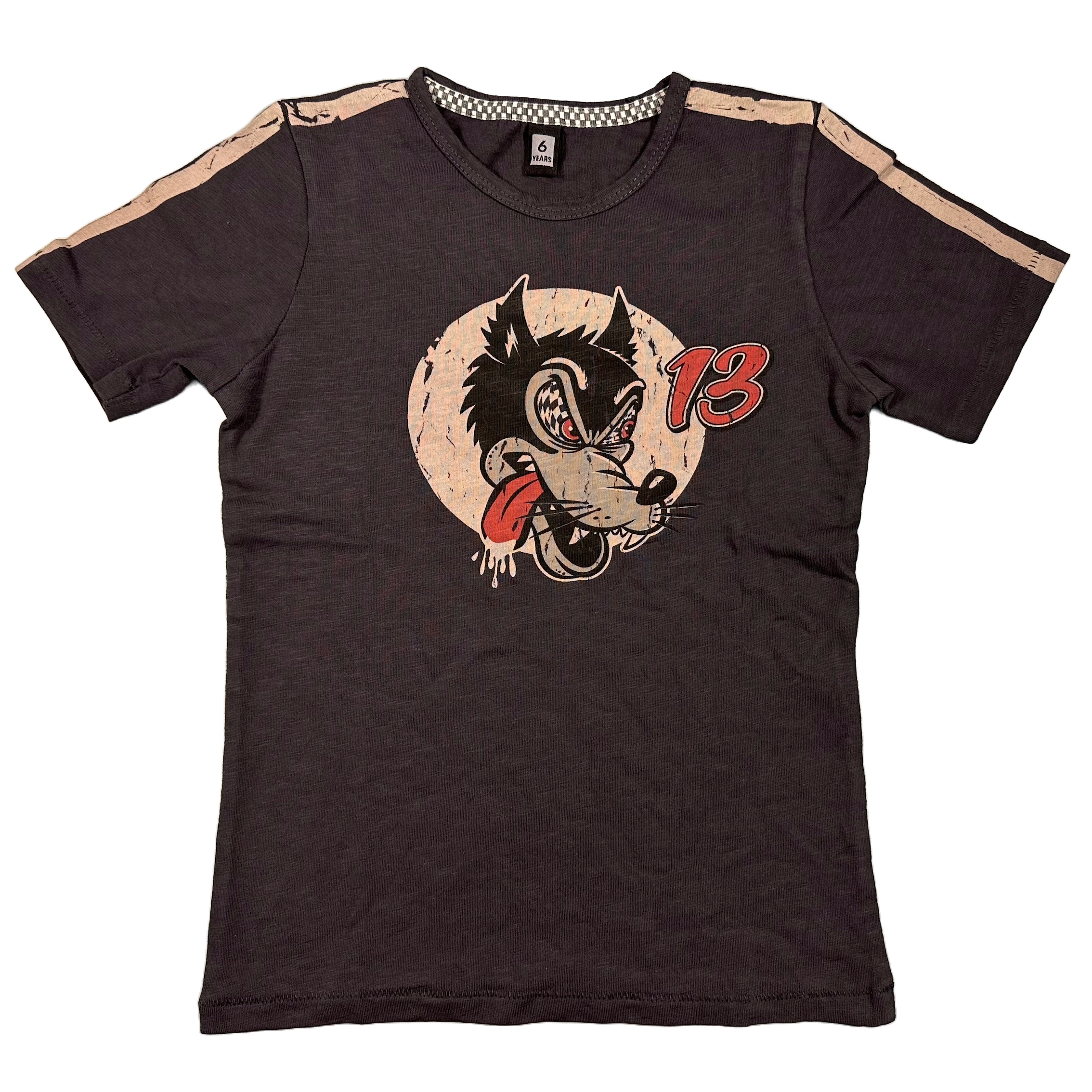 Warson Motors - T-Shirt Speed Wolf, carbone, Kids