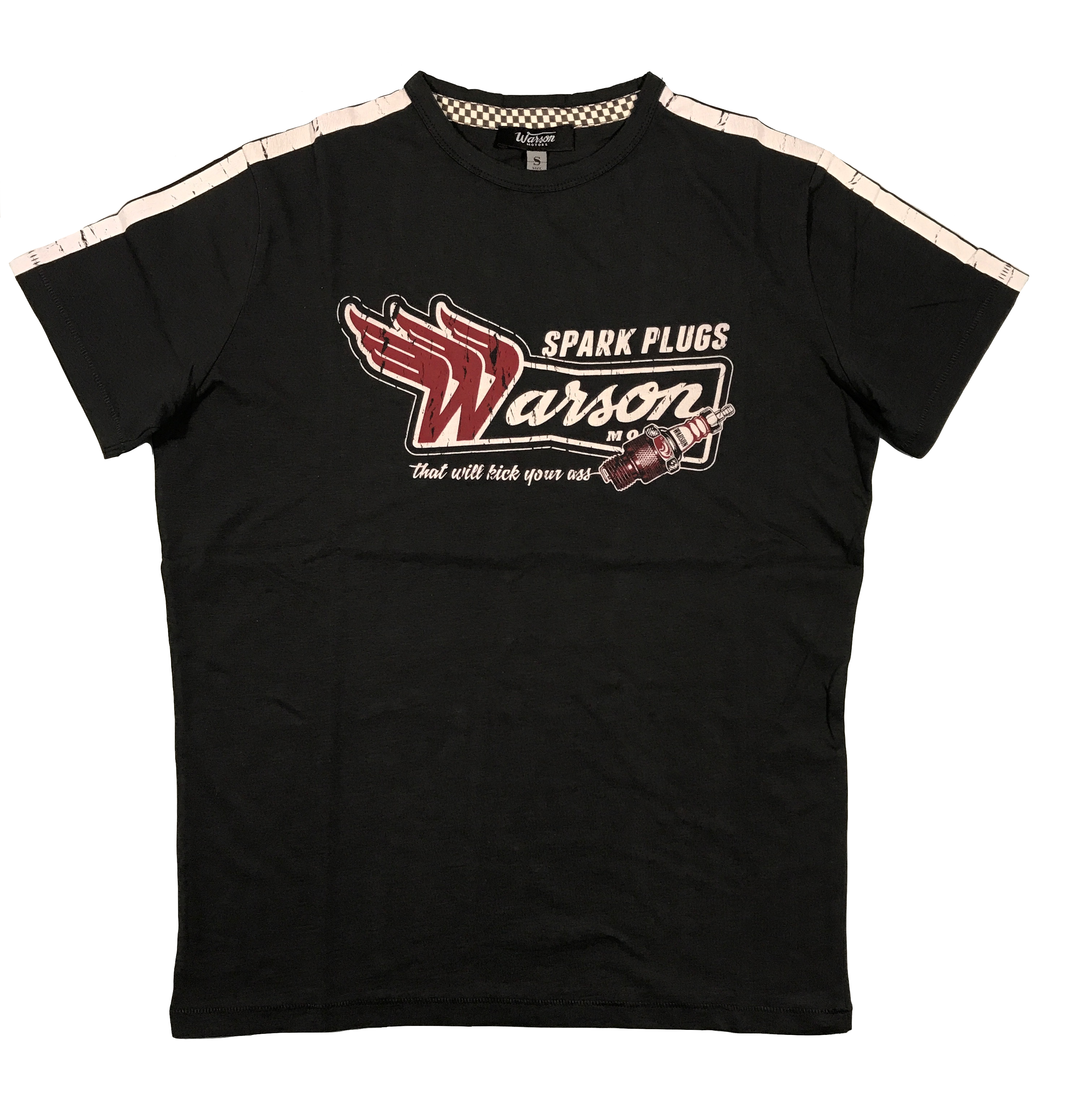 Warson Motors - Herren T-Shirt Get Kicks, carbone