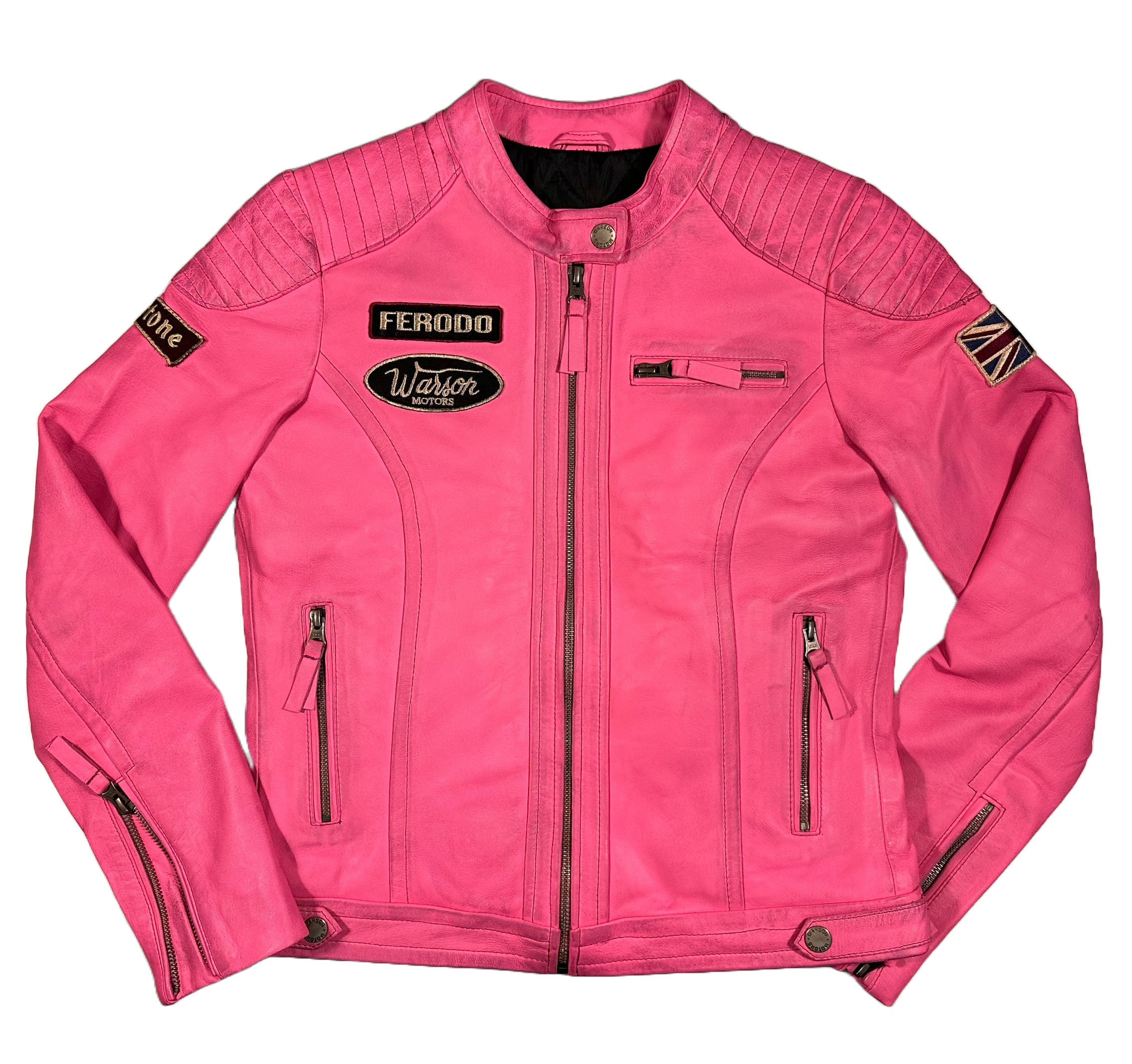 WARSON MOTORS - Feinste Damen Lederjacke im tollen Vintage-Lool