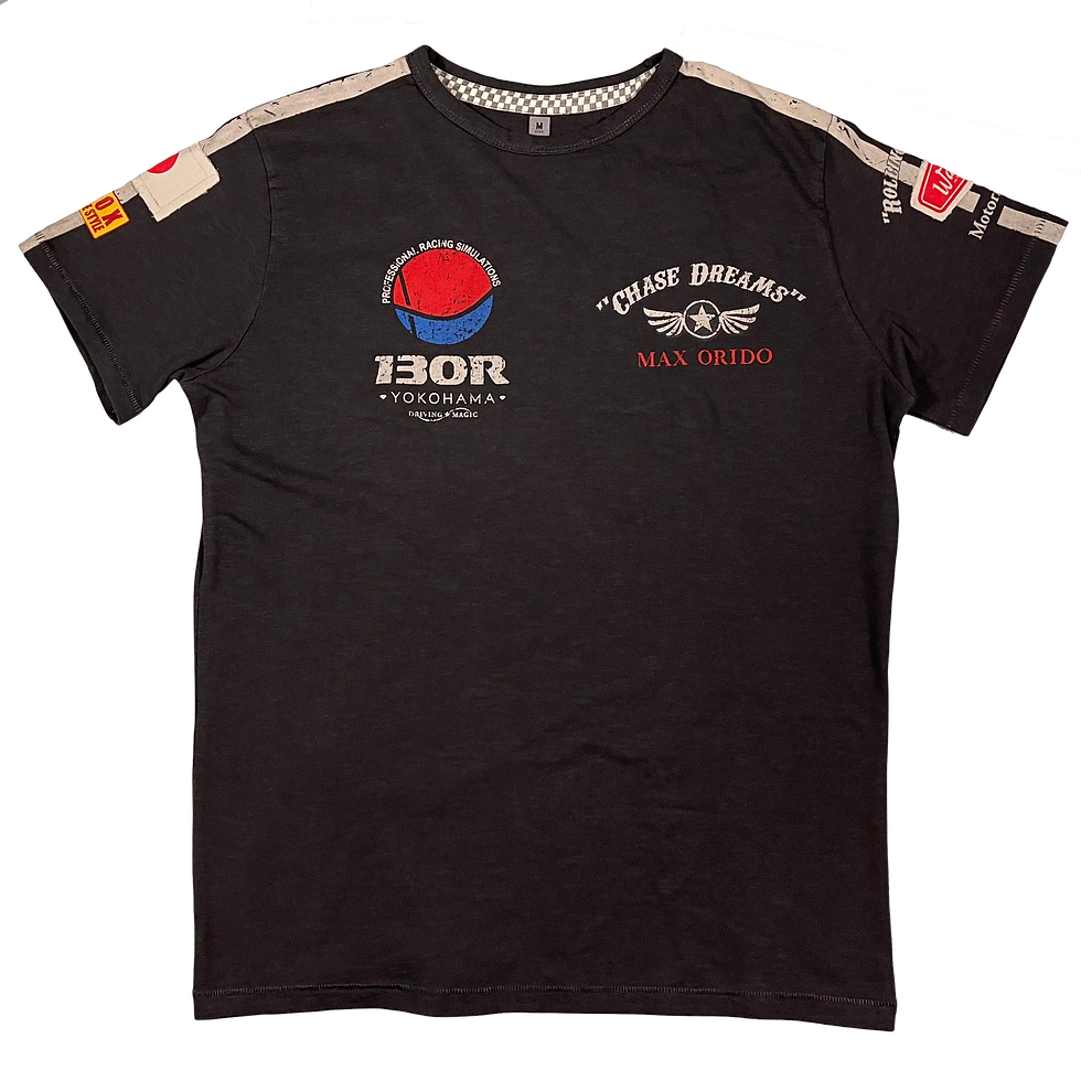 Warson Motors - Herren T-Shirt Max Orido, carbone