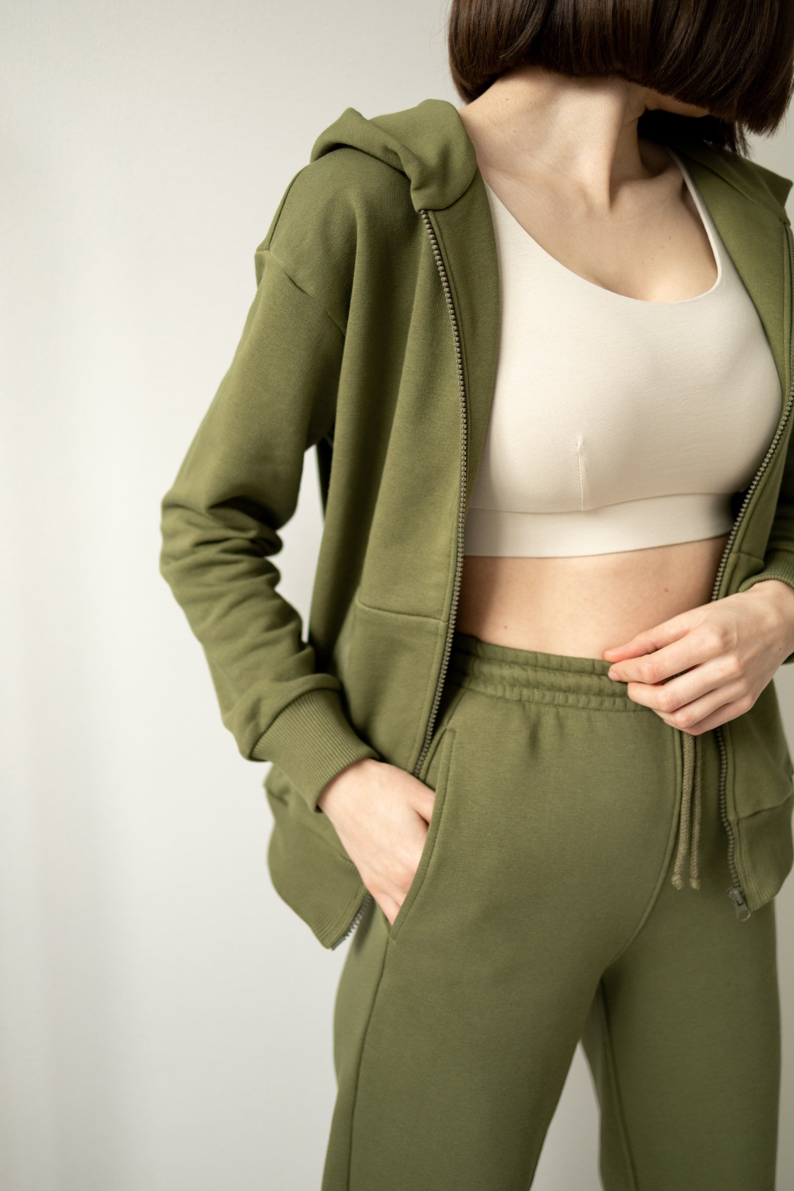 Костюм жіночий з зіп худі