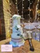 The Wild White Roses Wedding Cake