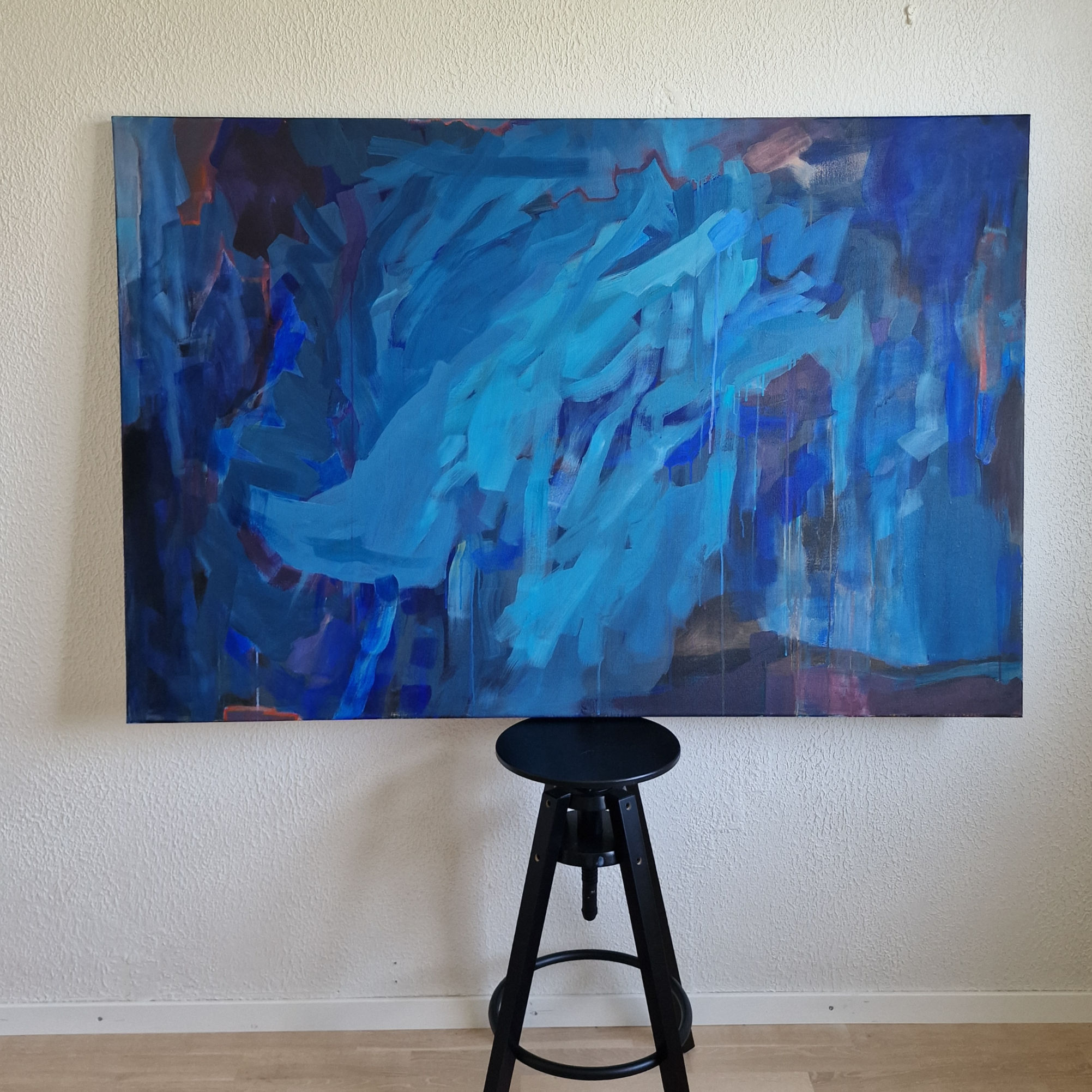 Alt kvelden kunne fortelle 100x150 cm