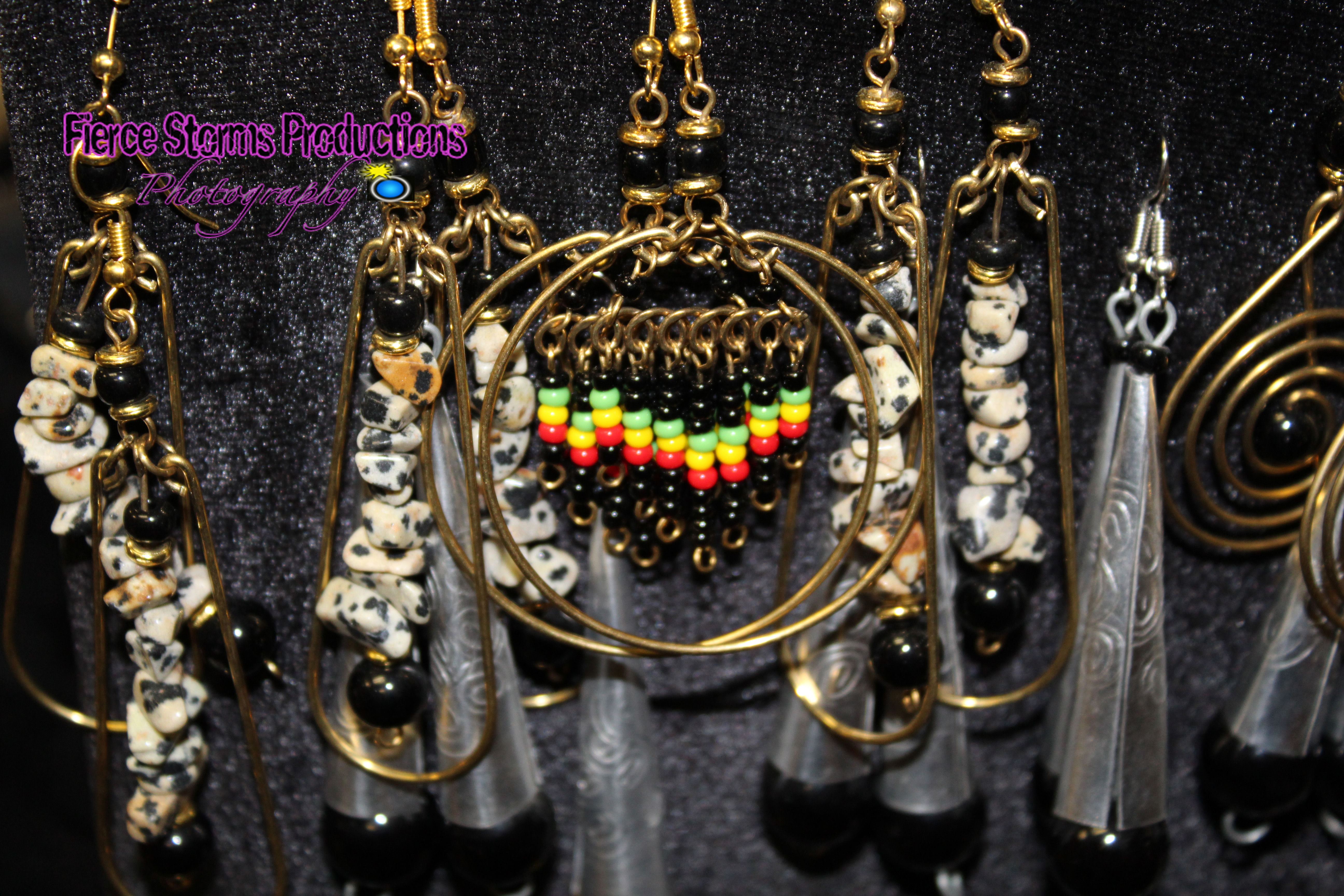 BRONZE & ALIUMINUM EARRINGS 2