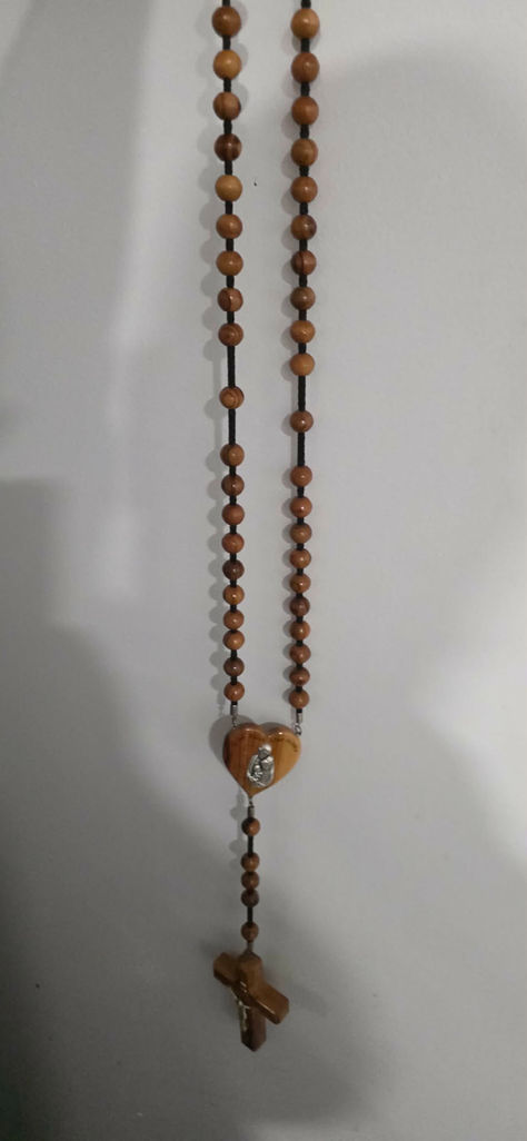 A Rosary a day #46- One of the biggest Rosaries I have made of Olive Wood from the Holy Land