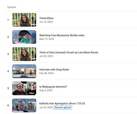 Some quick comments about our current video top 10