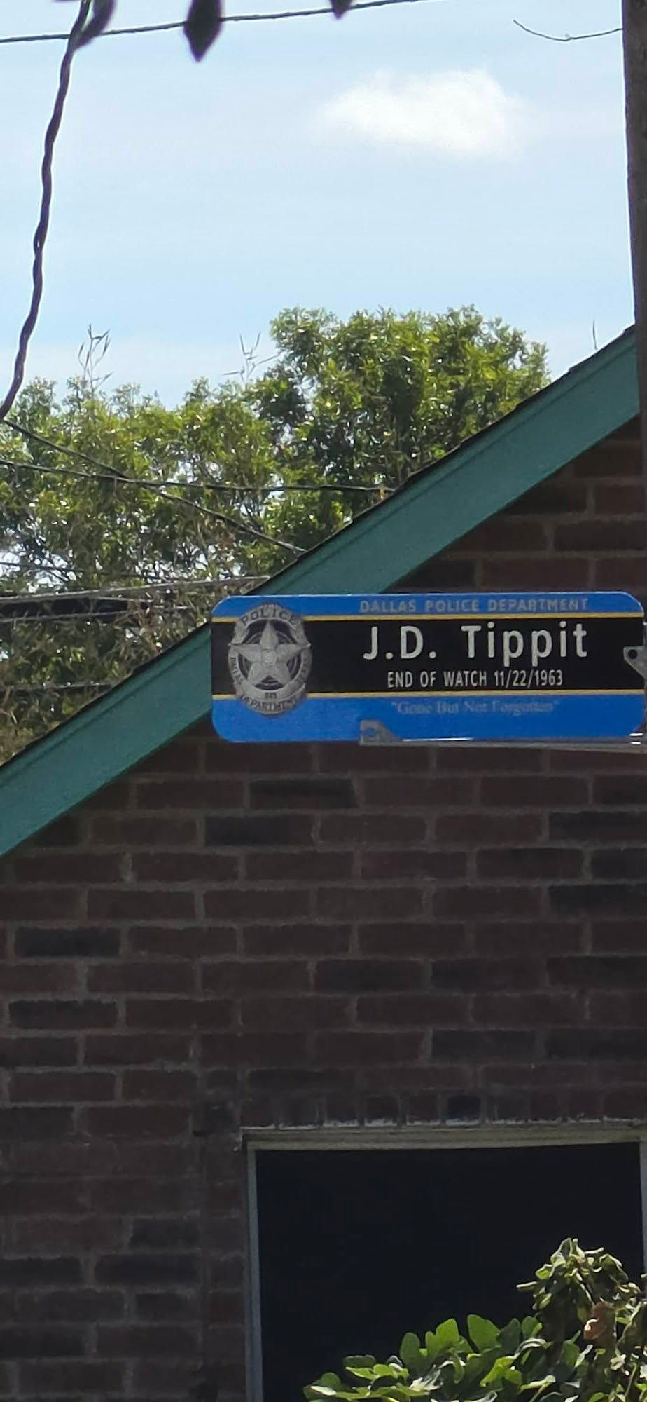 The location where Oswald murdered officer JD Tippit.
