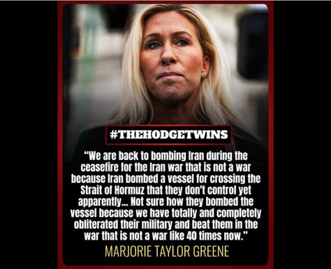 Marjorie Taylor Greene emasculates serial liar Trumpty Dumpty