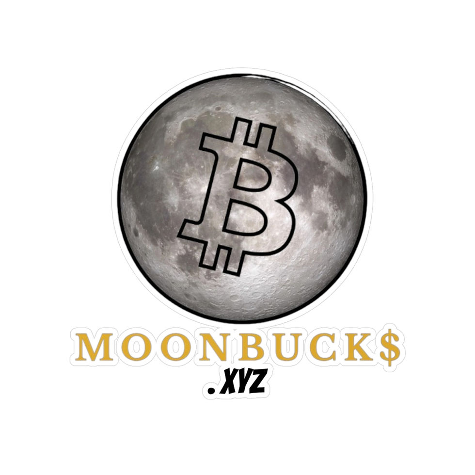 Miniature : Vinyl Kiss-Cut 'MoonBuck$' Crypto Stickers