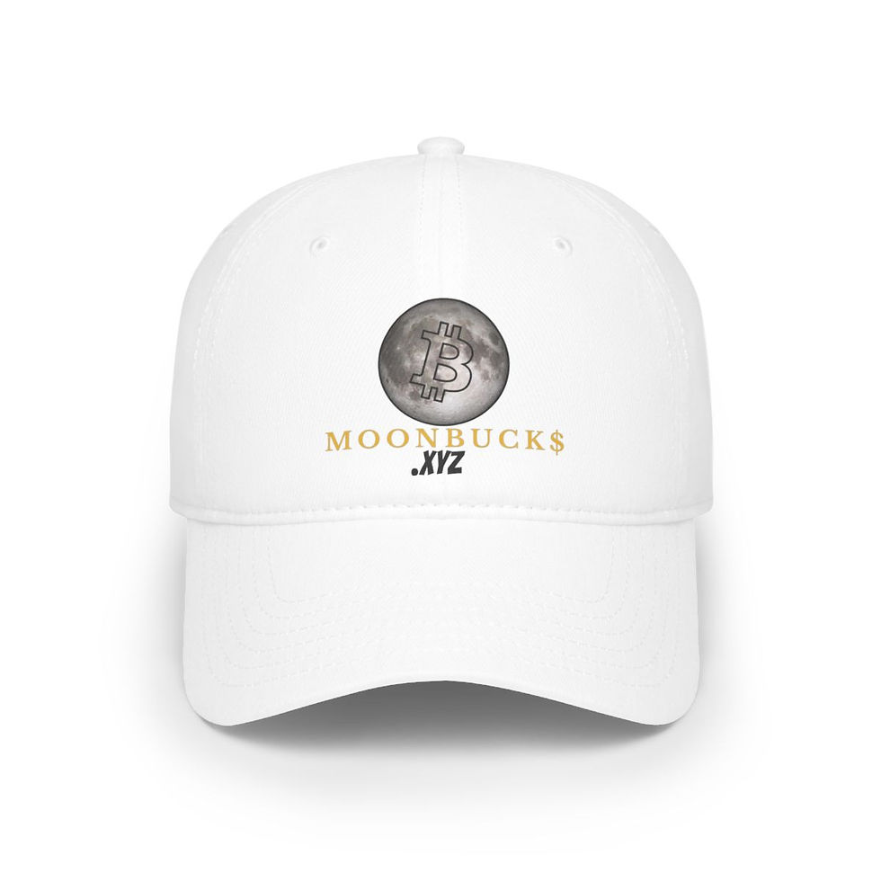 Low Profile 'MoonBuck$' Crypto Baseball Cap
