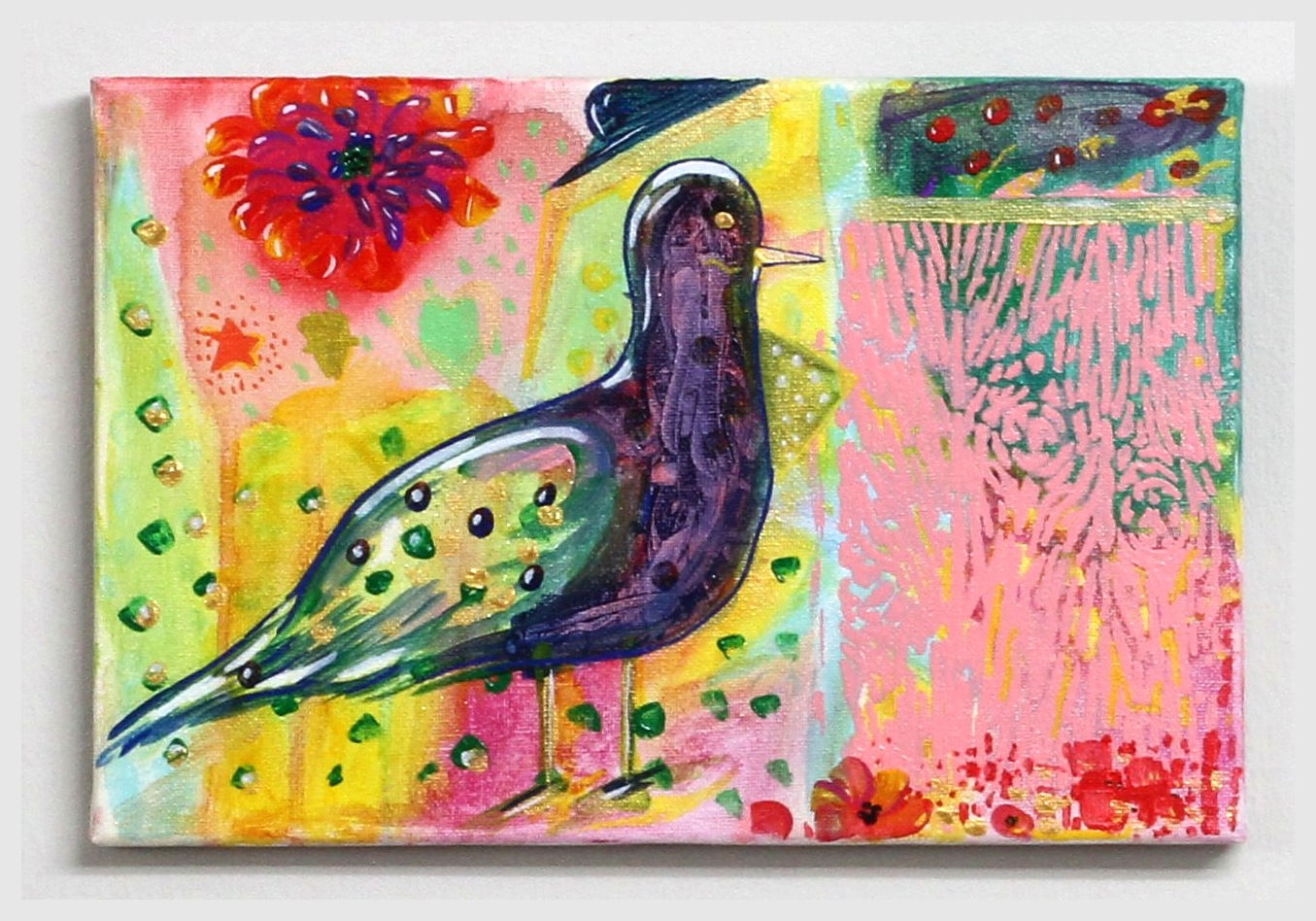 Seagull (30x20cm) with white frame